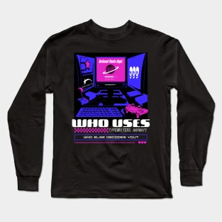 TTPD - "Who uses typewriters anyway" - Swiftie Shirt Long Sleeve T-Shirt
